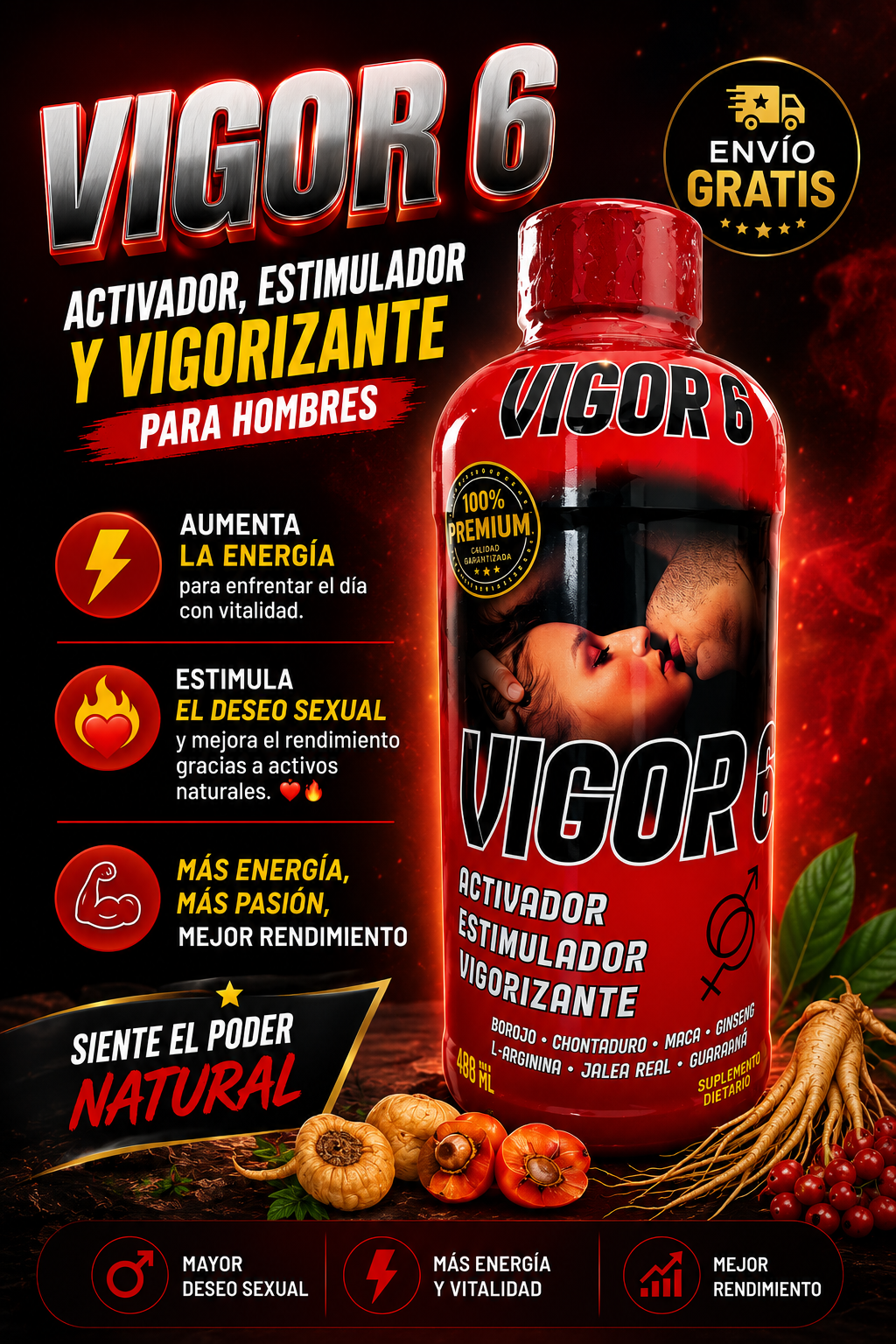 🔥 Vigor 6 de VitalCOL – Energía y Deseo al Máximo 🔥