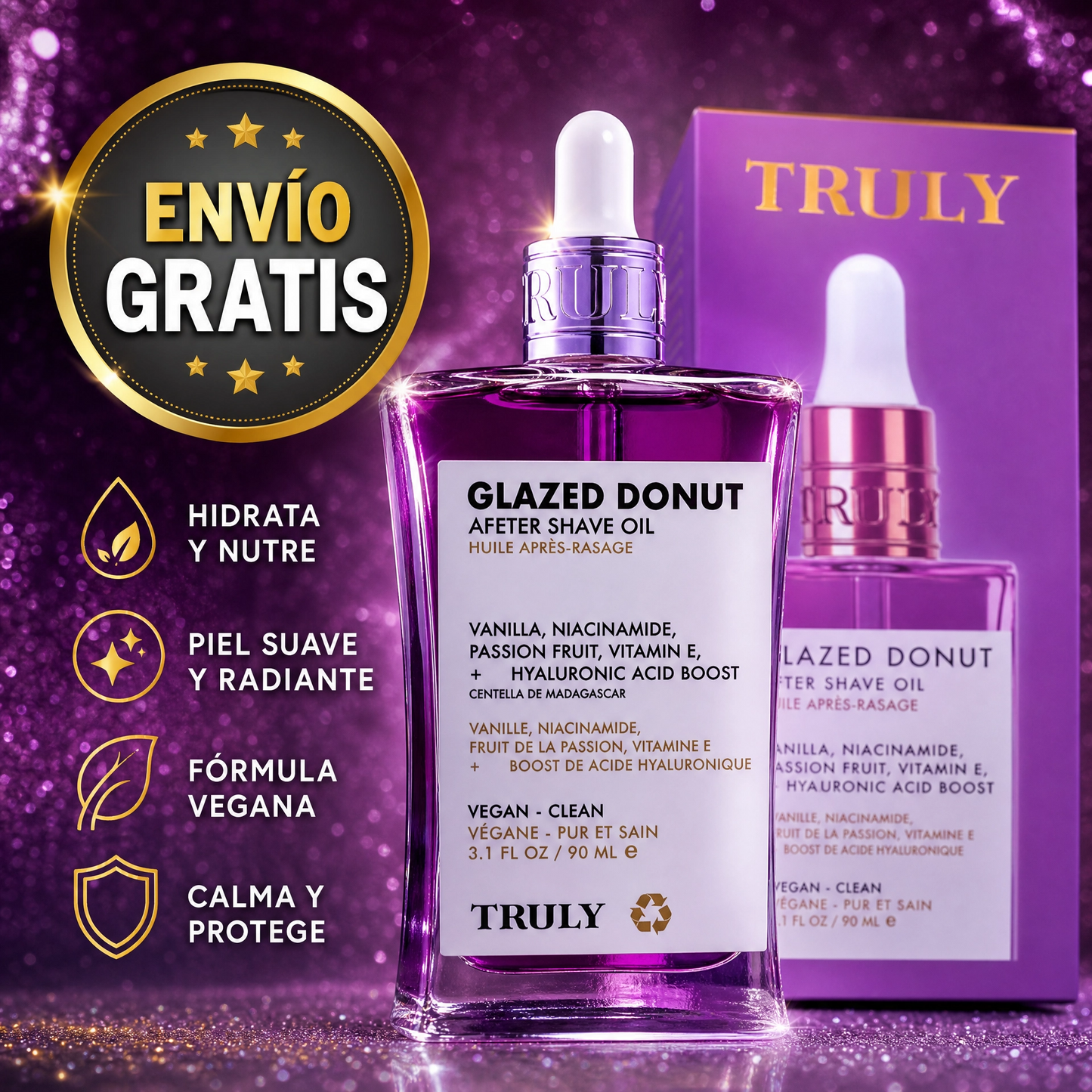 Aceite After Shave Donut Glaseado – Cuidado con un toque dulce