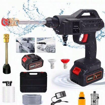 Hidrolavadora 2 Baterias y Juego 40 Copas Rathet Kit Herramientas